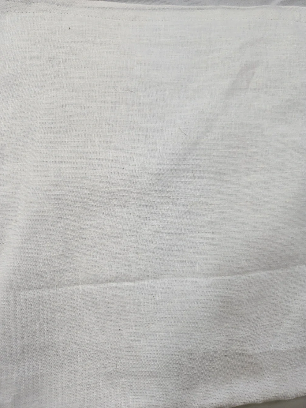 QUINCE Set Of 2 48x96 European Linen True Blackout Curtains White 0465